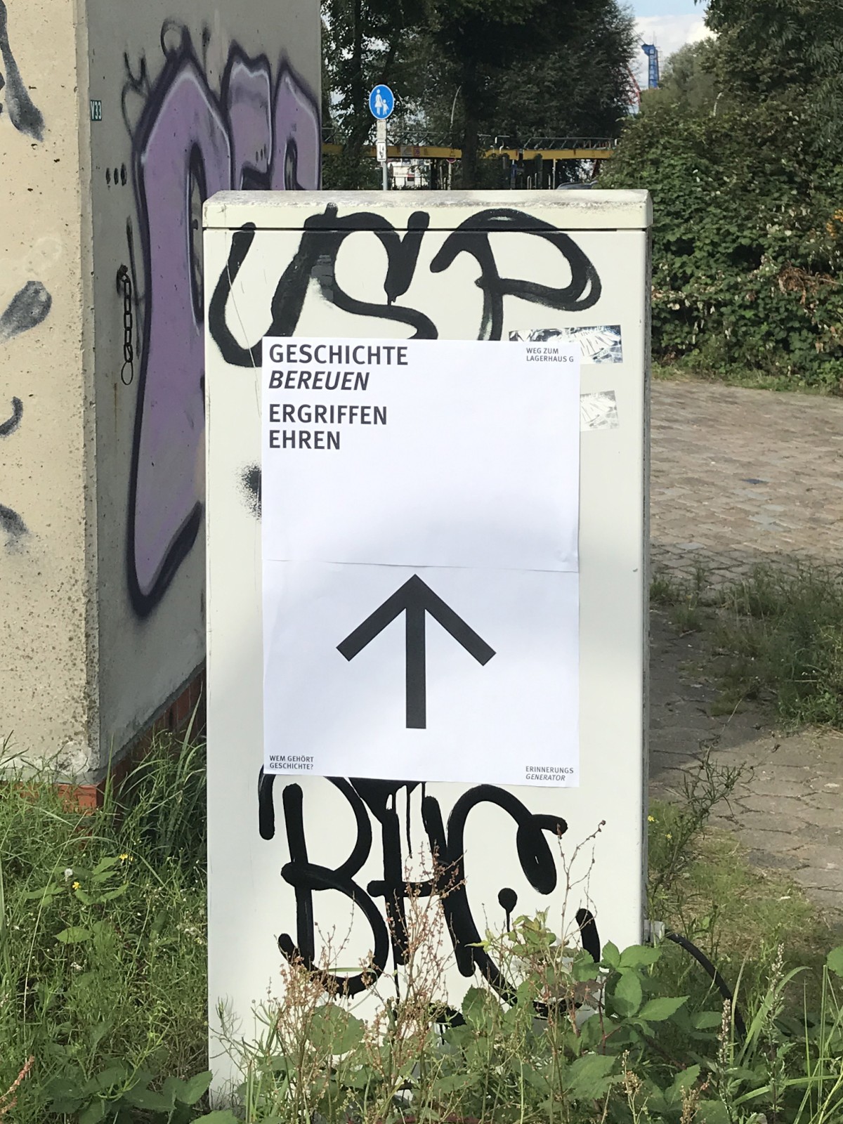 Erinnerungsgenerator Poster Intervention on the occasion of the Veddel Versammlung